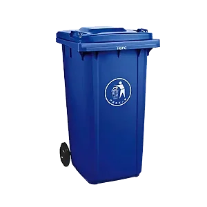 Outdoor 120L Dustbin/ Waste Bin, 120 Litres Dustbin – Blue