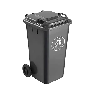 Outdoor 240L Dustbin Waste Bin, 240 Litres Dustbin – Black