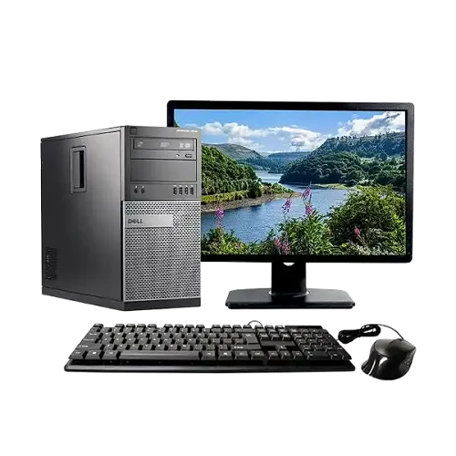 DELL Refurbished Complete Set Desktop CPU 4gb RAM 500GB HDD i5 With Free WiFi Adaptor-Black