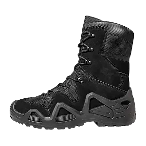 Men's Combat Boot Outdoor Desert Boots Hiking Shoes Waterproof Leather Boots - Black