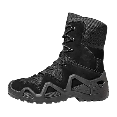 Men's Combat Boot Outdoor Desert Boots Hiking Shoes Waterproof Leather Boots - Black