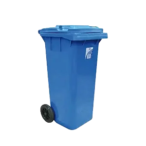 Outdoor 120L Plastic Dustbin Waste Bin, 120 Litres Dustbin – Blue