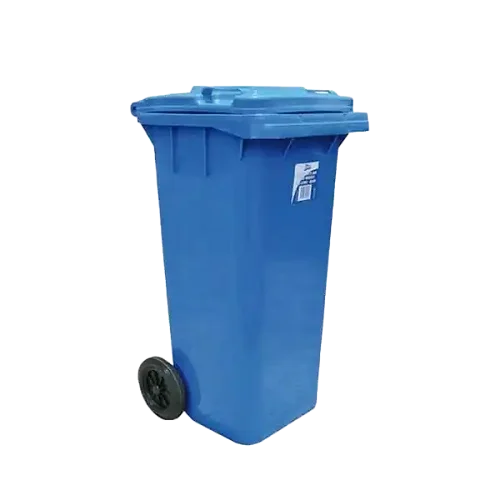 Plastic Outdoor 120Liters wheelie Waste Bin - Bue